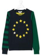 Twin-set Kids Teen Colour Block-intarsia Jumper - Blue