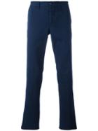 Aspesi Classic Chinos, Men's, Size: 50, Blue, Cotton/spandex/elastane