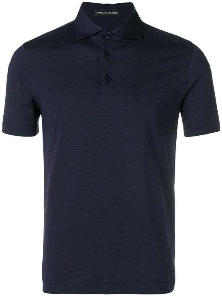 Lamberto Losani Short-sleeved Polo Shirt - Blue
