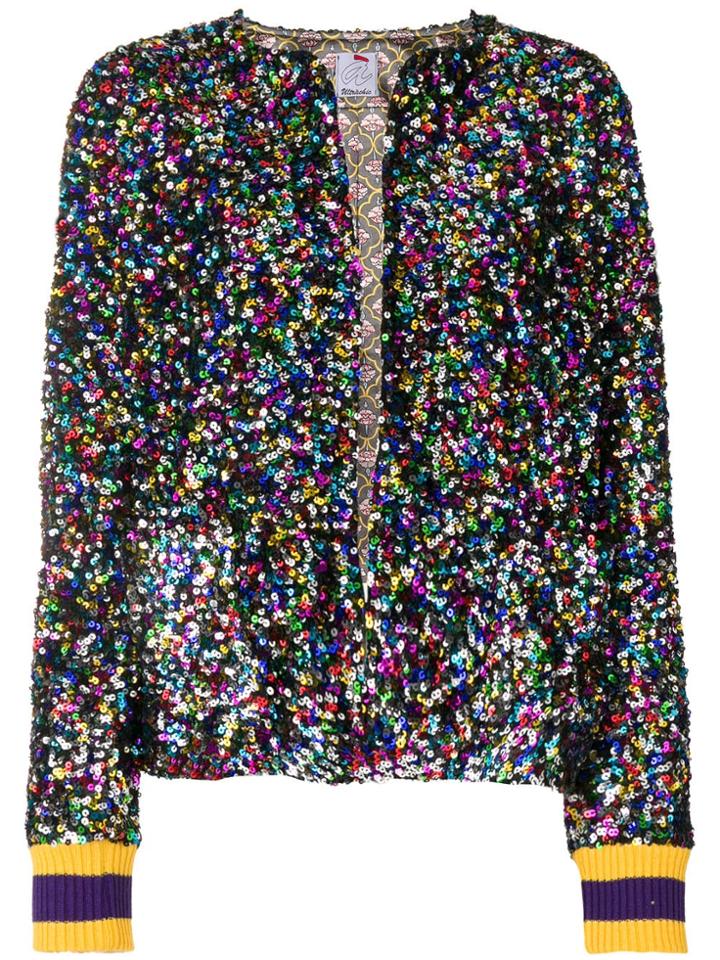 Ultràchic Sequin Embroidered Jacket - Metallic