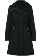 Moncler Zipped Fitted Coat - Black