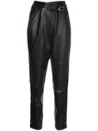 Michel Klein Leather Trousers - Black