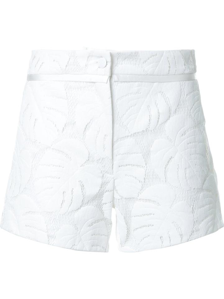Manning Cartell Leaf Pattern Shorts - White