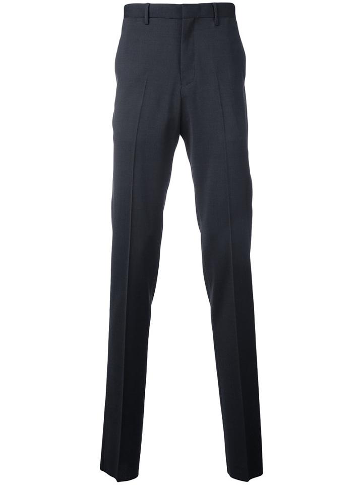 Estnation - Suit Trousers - Men - Polyester/polyurethane/wool - 48, Blue, Polyester/polyurethane/wool