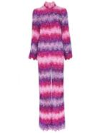 Ashish X Browns Sequin Embellished Stripe Jumpsuit - Pink