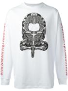 Marcelo Burlon County Of Milan Ponce Longsleeved T-shirt, Men's, Size: Small, White, Cotton/polyester
