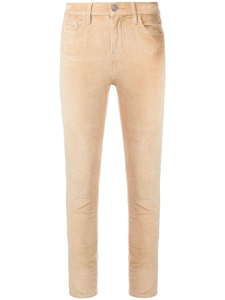 Current/elliott Cropped Skinny Jeans - Brown