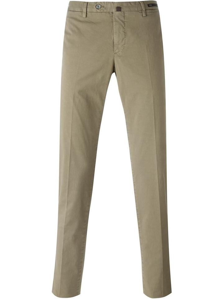 Pt01 Classic Chinos, Men's, Size: 52, Nude/neutrals, Cotton/linen/flax/spandex/elastane