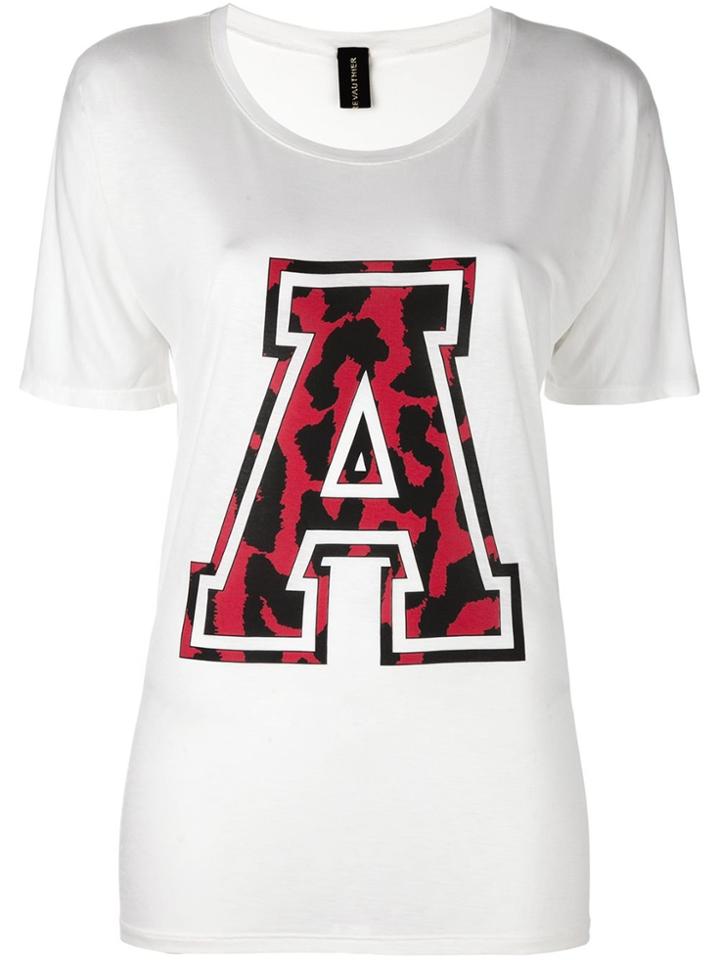 Alexandre Vauthier Varsity Style T-shirt - White