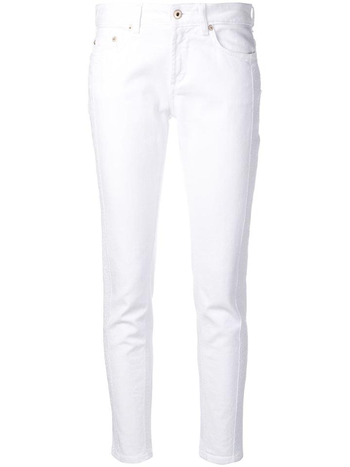 Dondup Embroidered Skinny-fit Jeans - White