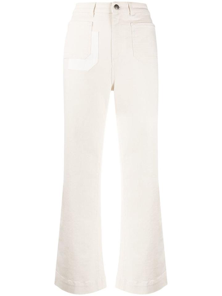 Alexa Chung Bootcut Jeans - Neutrals