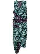 Marni Asymmetric Ruffle Dress - Multicolour
