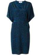 Christian Wijnants 'dima' Dress, Women's, Size: Large, Blue, Silk Crepe