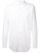 Massimo Alba Classic Shirt, Men's, Size: Medium, White, Cotton/modal