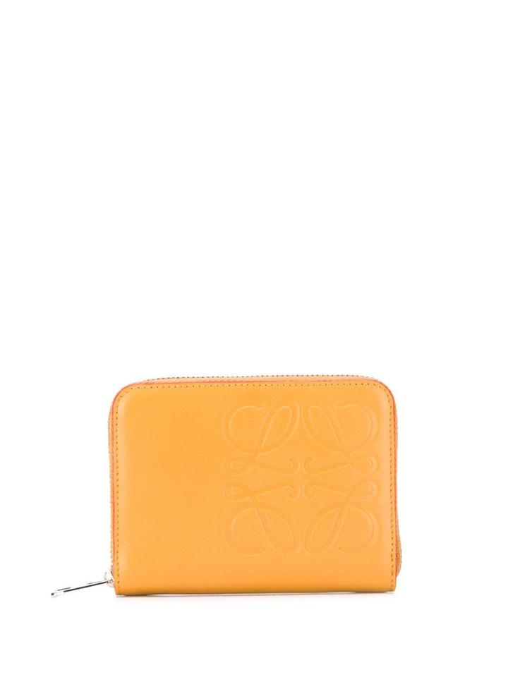 Loewe Logo Embossed Wallet - Neutrals
