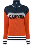 Carven Colour Block Jumper - Orange