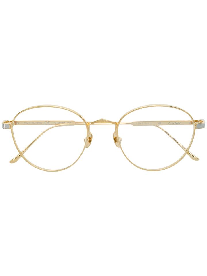 Cartier C De Cartier Glasses - Metallic