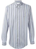 Etro Striped Shirt, Men's, Size: 42, Blue, Cotton