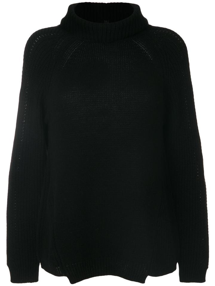 Blugirl Roll-neck Knitted Sweater - Black