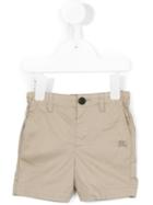 Burberry Kids Logo Embroidered Shorts, Toddler Boy's, Size: 36 Mth, Nude/neutrals