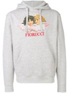 Fiorucci Logo Patch Hoodie - Grey