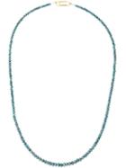 Uzerai Edits String Diamond Necklace, Women's, Metallic, 18kt Yellow Gold/blue Diamond