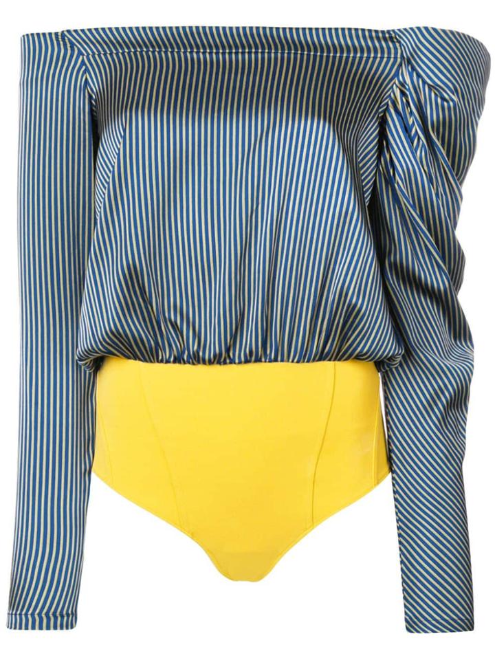 Silvia Tcherassi Olivia Off-shoulder Blouse - Blue