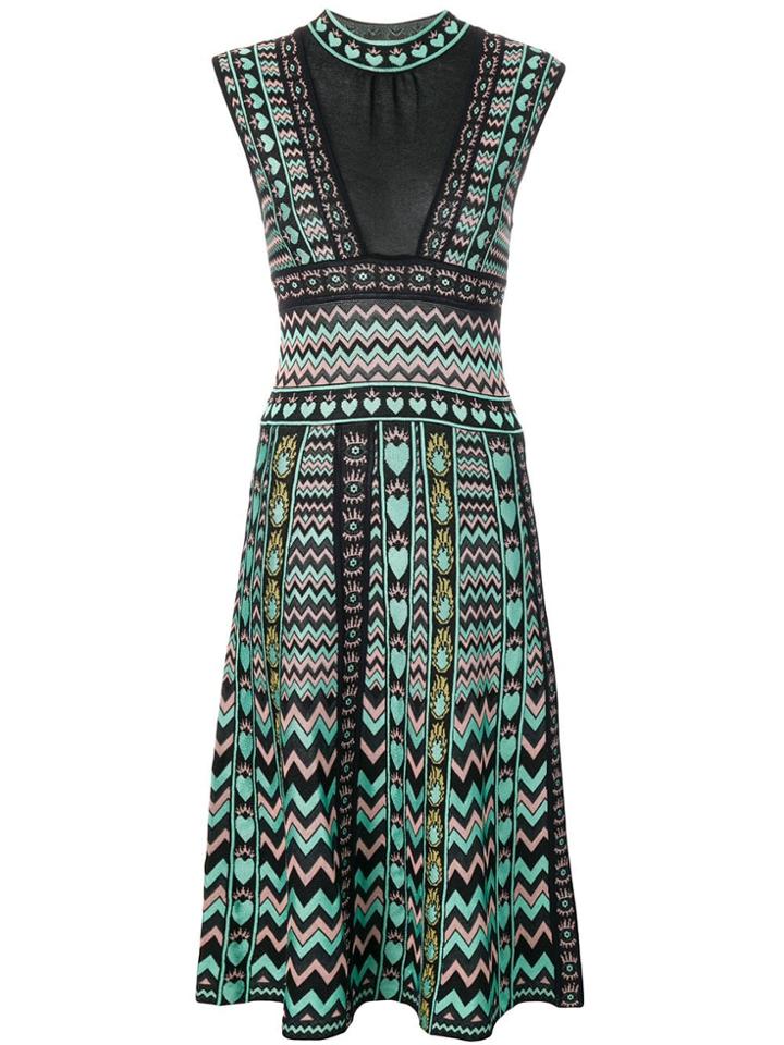 M Missoni Zigzag Midi Dress - Green