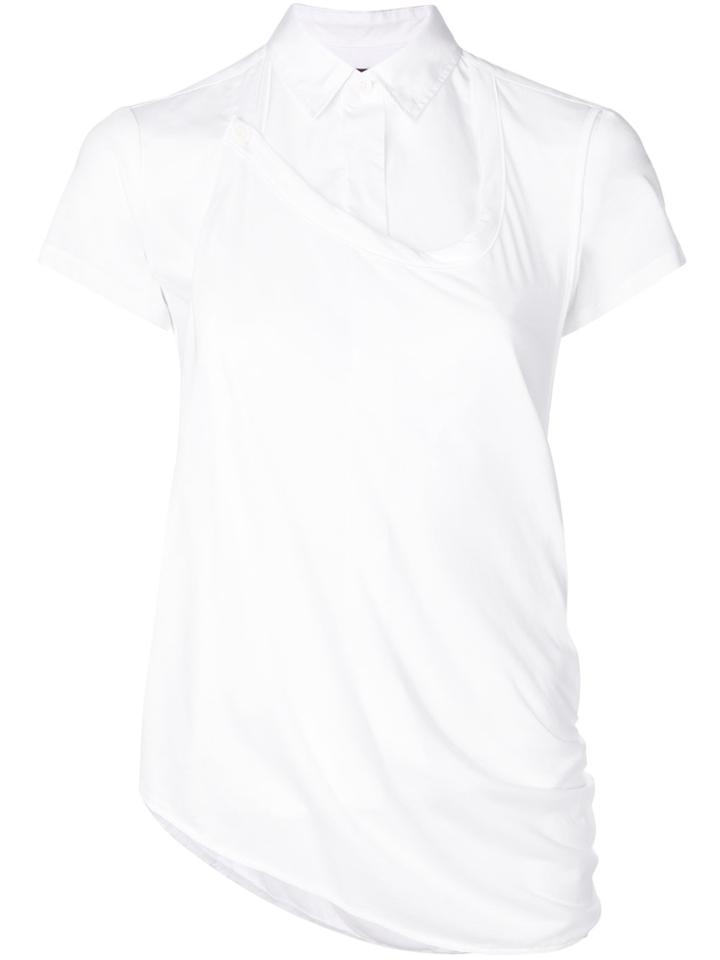 Y's Poplin Panel Shirt - White