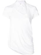 Y's Poplin Panel Shirt - White