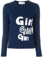 Comme Des Garçons Girl 'girl' Long Sleeve T-shirt