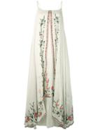 Mes Demoiselles - Josephine Embroidered Maxi Dress - Women - Cotton - 36, Nude/neutrals, Cotton