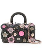Coach - Flower Embellished Tote - Women - Leather/metal (other) - One Size, Women's, Black, Leather/metal (other)
