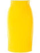 Gianluca Capannolo High Waisted Midi Skirt - Yellow