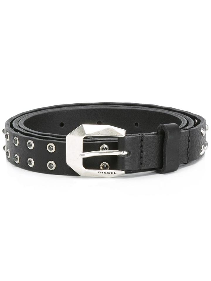 Diesel 'be Bony' Belt, Women's, Size: 95, Black, Leather