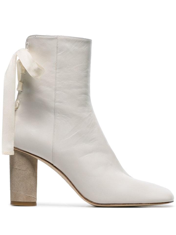 Loewe 80 Ankle Boots - White