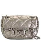 Chanel Vintage Mini Quilted Crossbody Bag, Women's, Grey