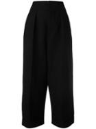 Marni High Waisted Culottes, Women's, Size: 42, Black, Linen/flax/viscose/spandex/elastane