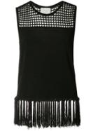 Grey Jason Wu - Perforated Trim Top - Women - Viscose - S, Blue, Viscose