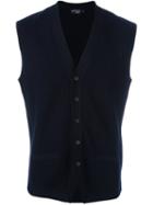 Hackett Ribbed Button Down Waistcoat