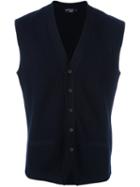 Hackett Ribbed Button Down Waistcoat