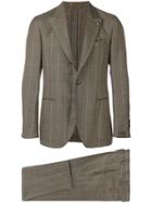 Gabriele Pasini Checked Suit - Brown
