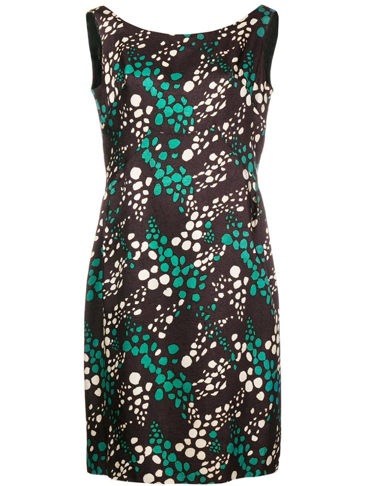 William Vintage Multi-print Sleeveless Mini Dress - Black