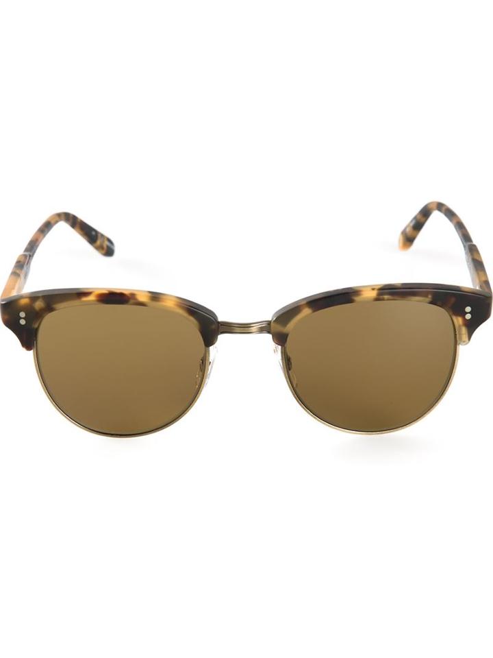Garrett Leight 'washington' Sunglasses, Men's, Brown, Acetate