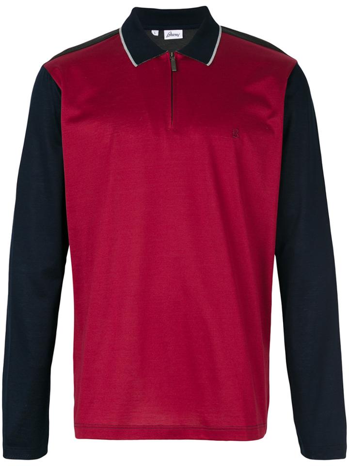 Brioni Block Colour Polo Shirt - Multicolour