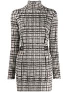 Patrizia Pepe Check Dress - Grey