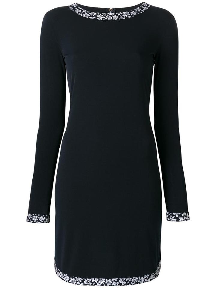 Michael Michael Kors Floral Trim Dress, Women's, Size: Small, Blue, Polyester/spandex/elastane