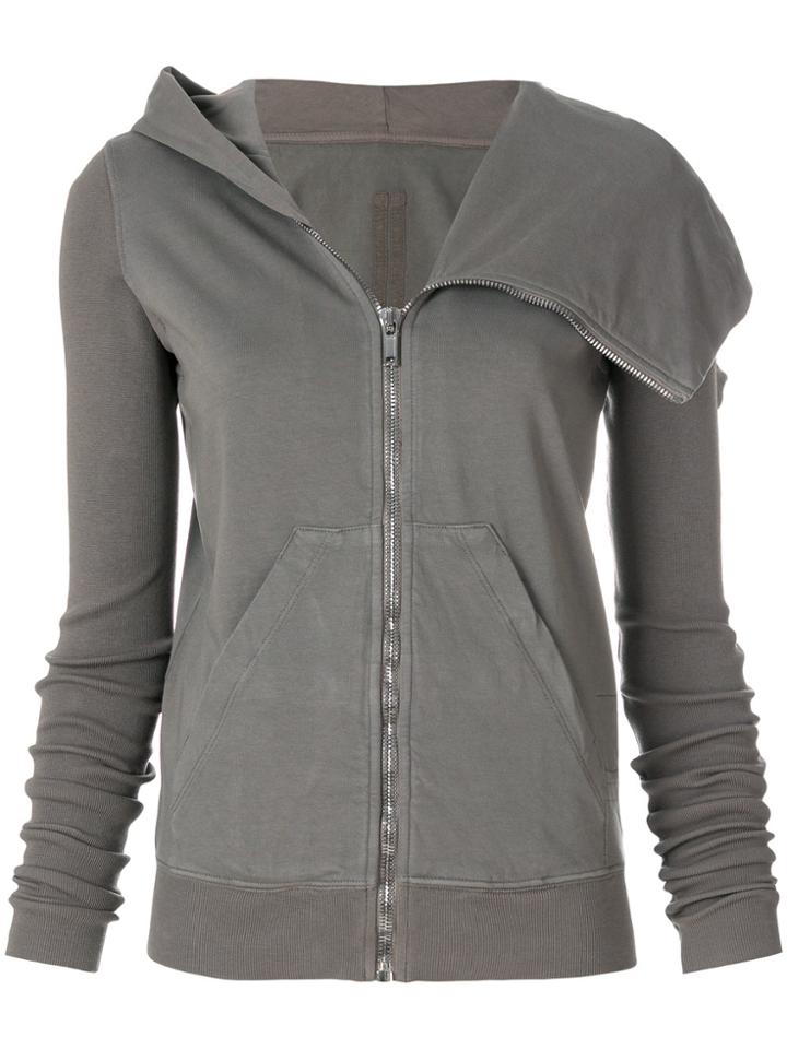 Rick Owens Drkshdw Asymmetric Zipped Jacket - Grey
