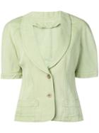 Fendi Pre-owned 1980's Short Sleeve Jacket - Green