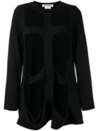 Comme Des Garçons Cut-out Sweatshirt, Women's, Size: Medium, Black, Cotton